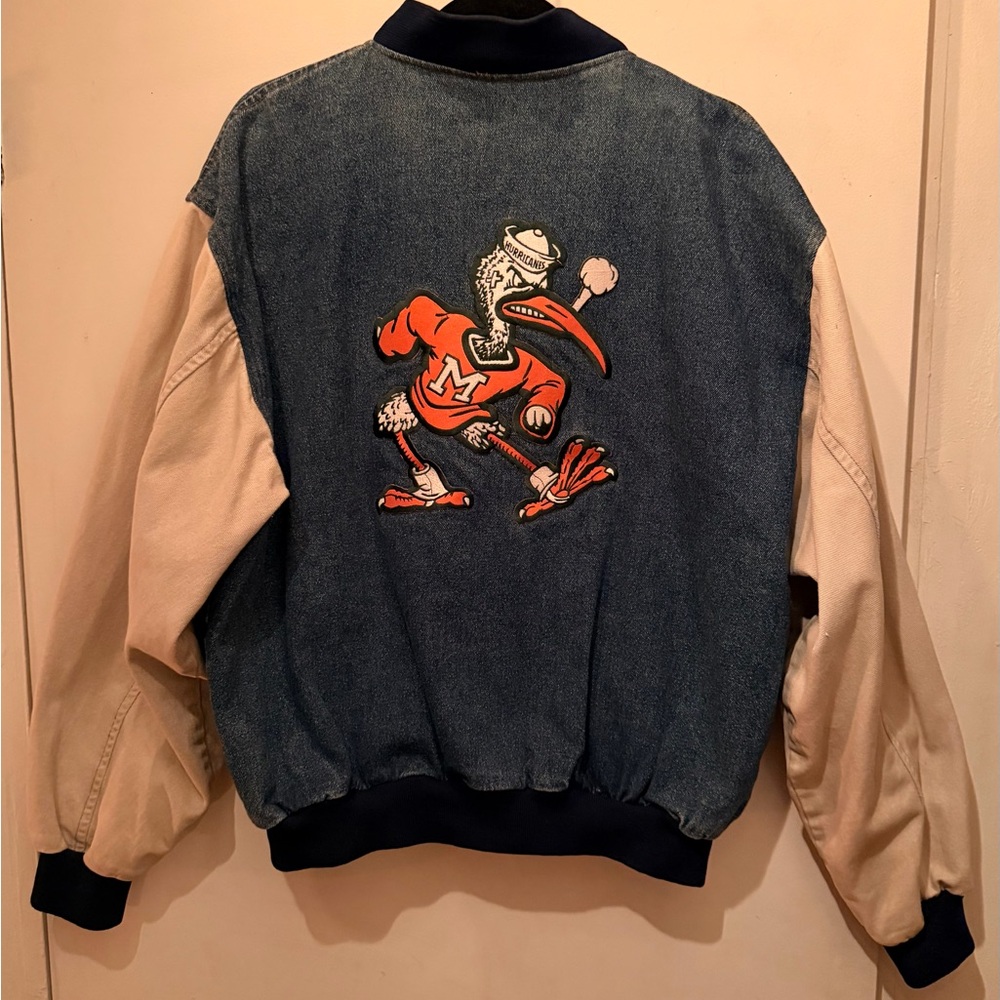 University of Miami Vintage Varsity Bomber Jacket